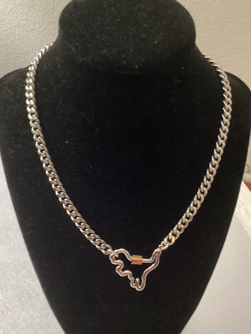 Coach Two-Tone Signature Carabiner Rexy Link Bracelet